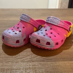 Crocs Kids Classic Clog - Pink and Purple